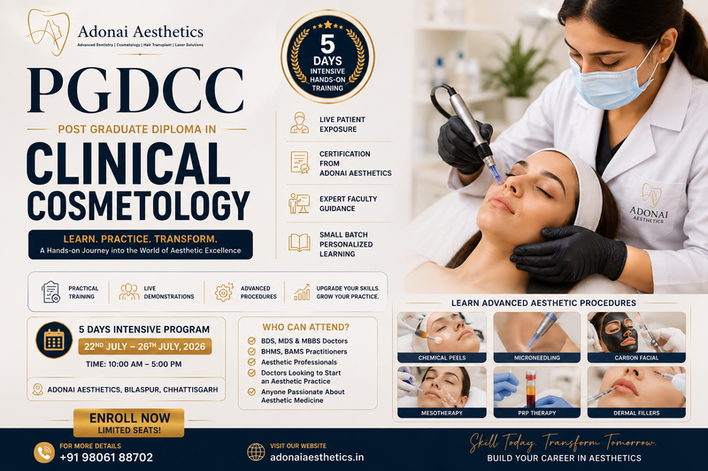 PGDCC – Post Graduate Diploma in Clinical Cosmetology